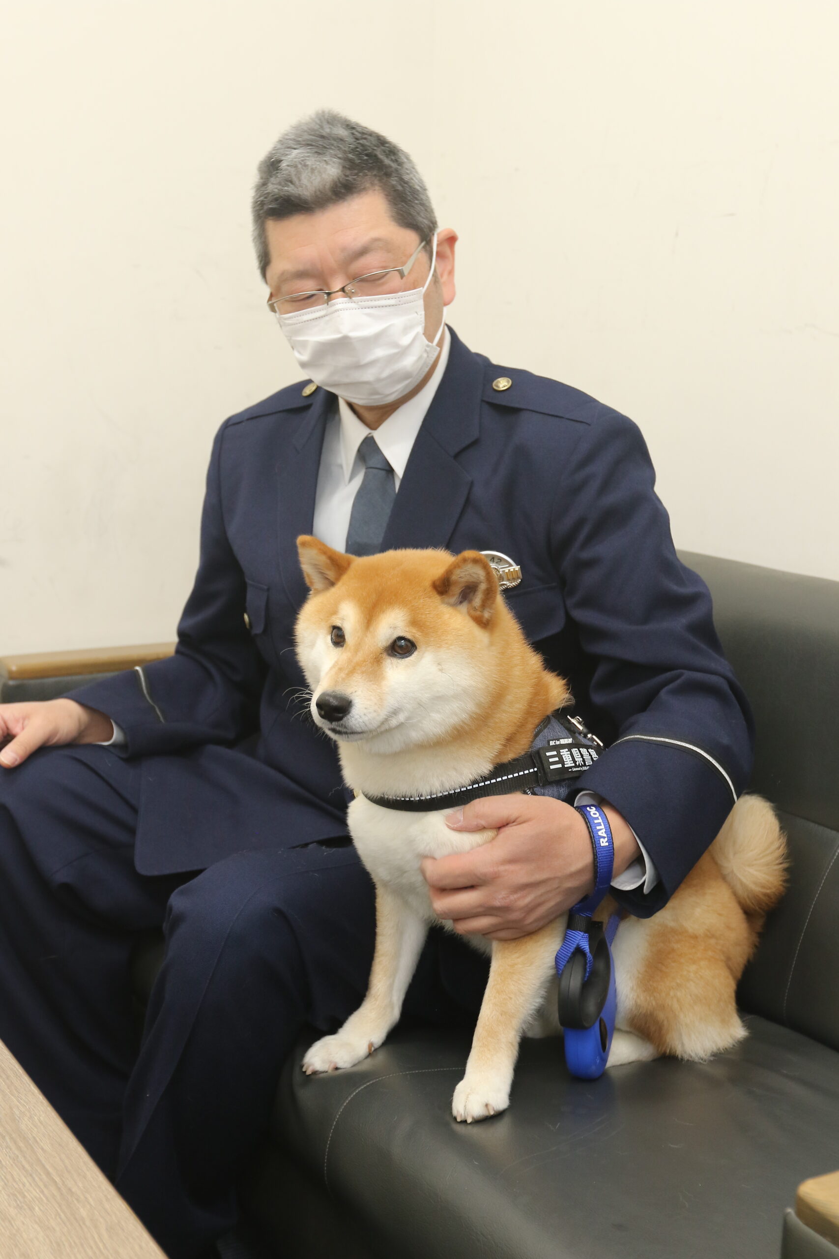 26/04/03 ことしも四日市南警察署広報犬に任命　小山田駐在所の豆助
